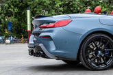 BMW 8 Series 840 (With M-Package Bumper) M850 G14 G15 2018-ON with Aftermarket Parts - AC Style Rear Diffuser Pre-preg Carbon Fiber from TAKD Carbon